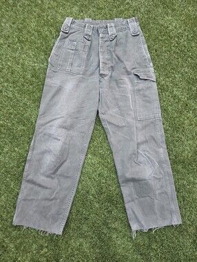 Army Green Vintage Fatigues Pants - Fits Size 26 Women's